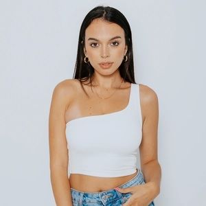 One Shoulder Crop Top